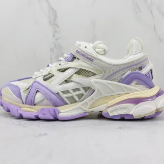 Balenciaga Track Trainer Blanco Morado Lavanda Chunky Sneakers
