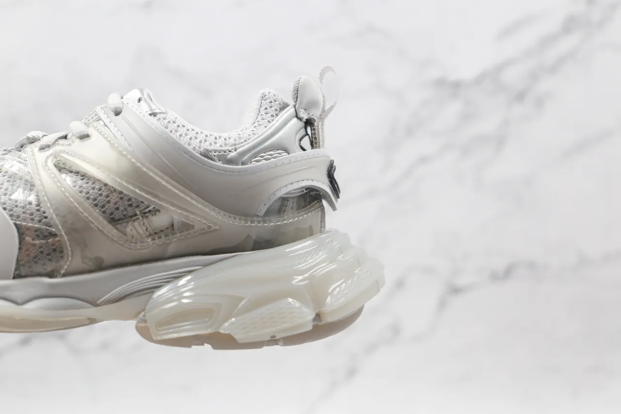 Balenciaga Track Trainer White Translucent Chunky Sneakers 4