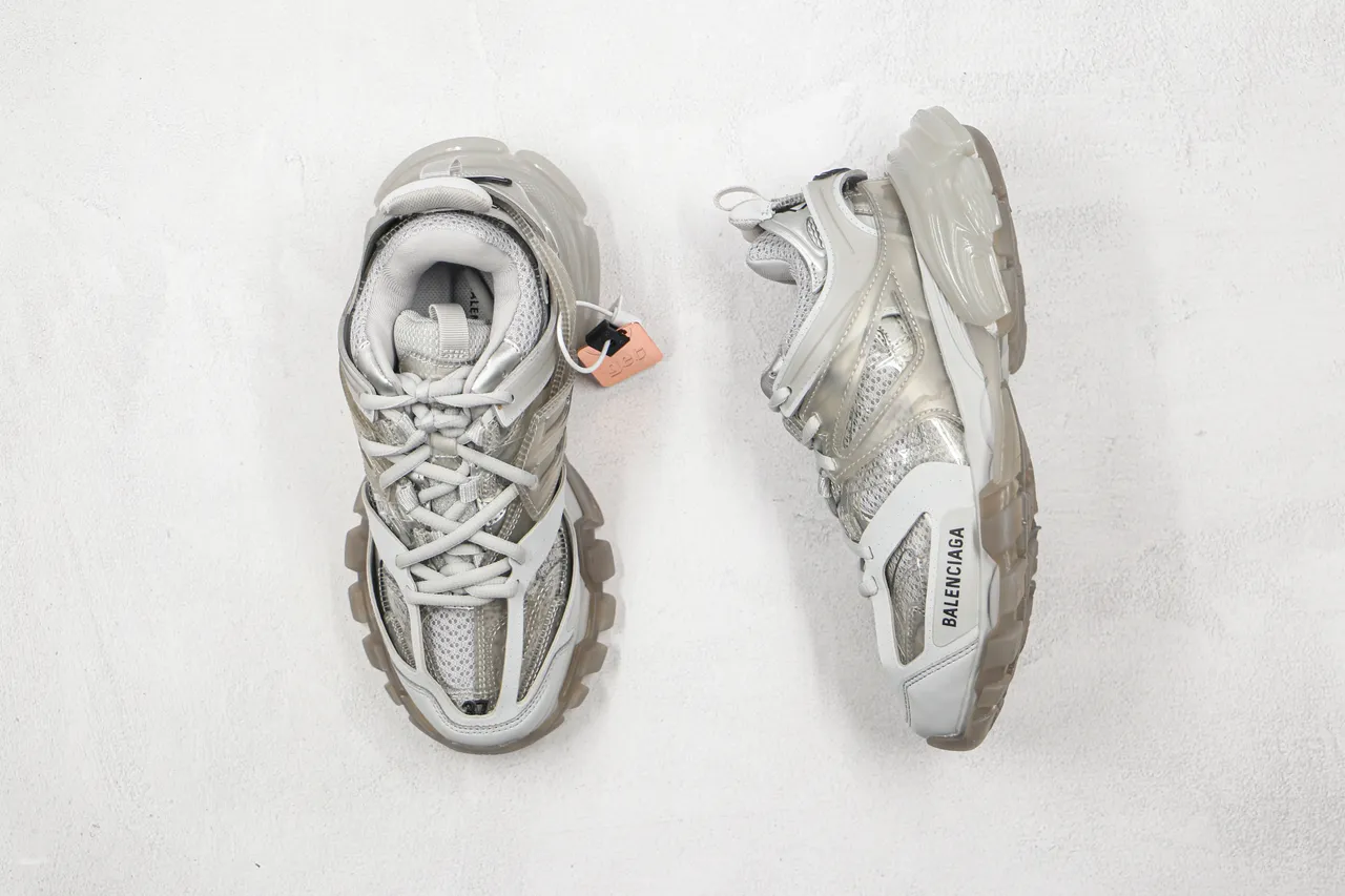 Balenciaga Track Trainer White Translucent Chunky Sneakers 8