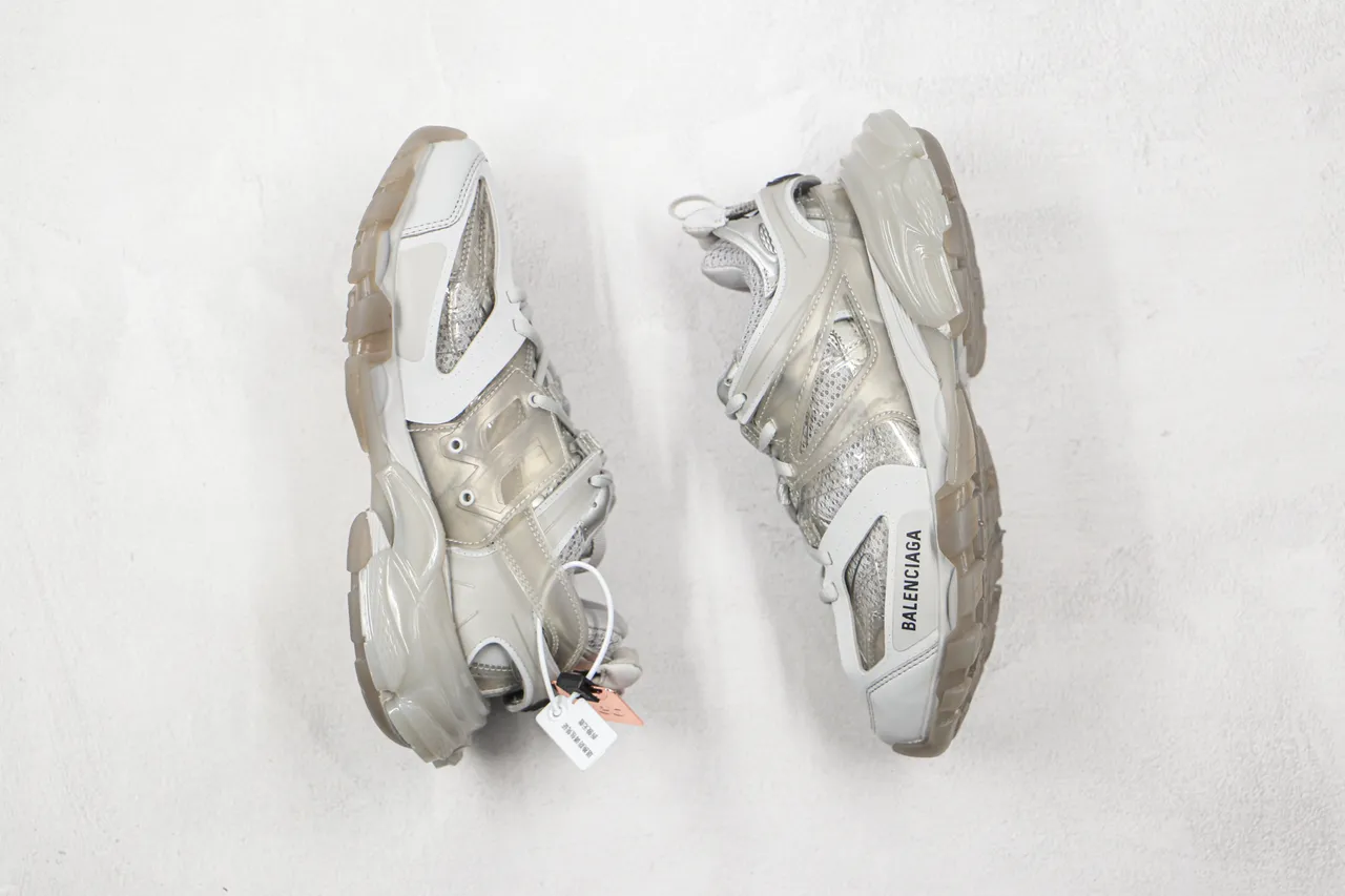 Balenciaga Track Trainer White Translucent Chunky Sneakers 9