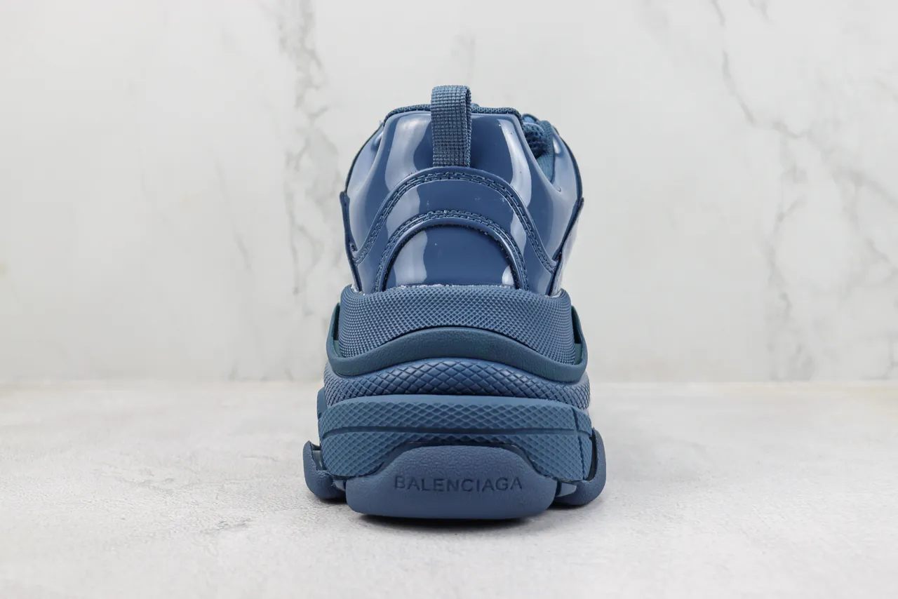 Balenciaga Triple S Tênis Chunky Azul Brilhante 9
