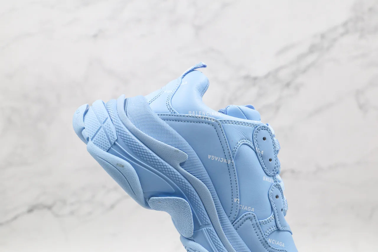 Balenciaga Triple S Light Blue Chunky Sneakers 6