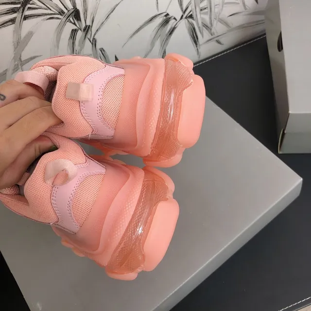 Balenciaga Triple S Chaussures Chunky Roses 4
