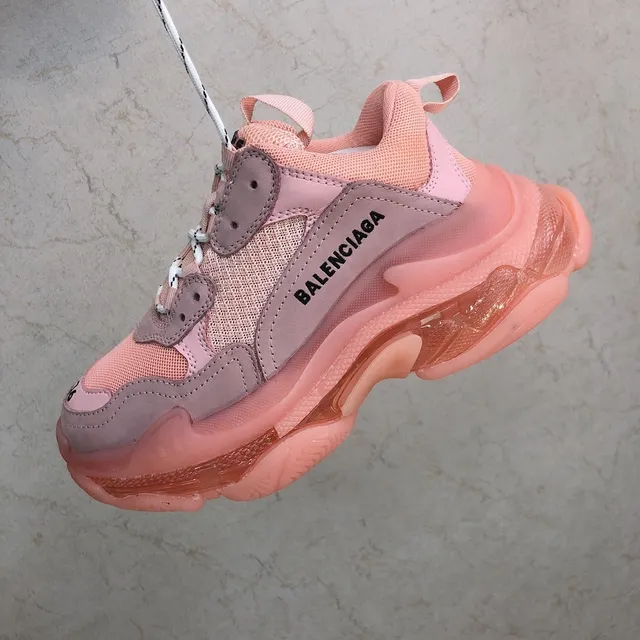 Balenciaga Triple S Chaussures Chunky Roses 5