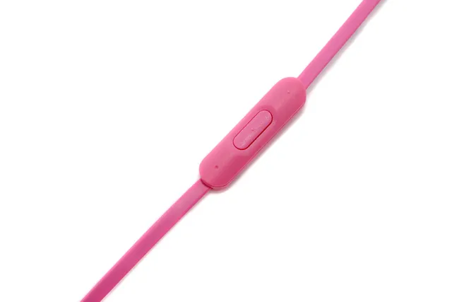 Beats Pink Silver Compact Metal Housing Flat Cable Sports Earphones 11