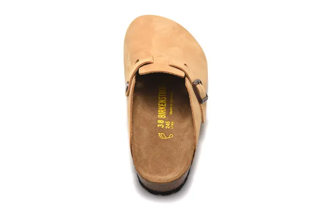 Birkenstock Arizona beige noir daim bride à boucle unique chaussures casuales 3
