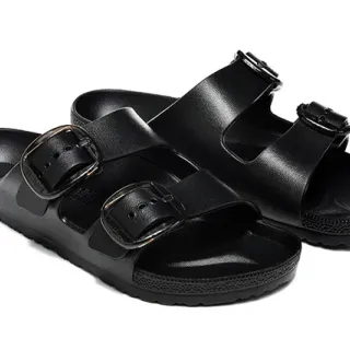 Birkenstock Arizona Sandales Noires à Double Bride Casual