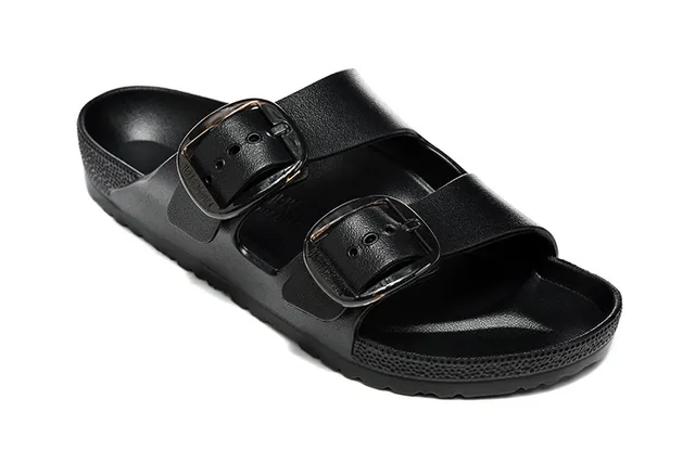 Birkenstock Arizona Sandales Noires à Double Bride Casual 5