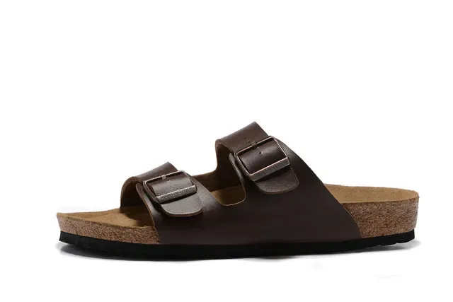 Birkenstock Arizona Brown Leather Two-Strap Casual Sandals 2