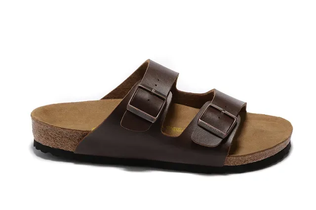 Birkenstock Arizona Brown Leather Two-Strap Casual Sandals 4