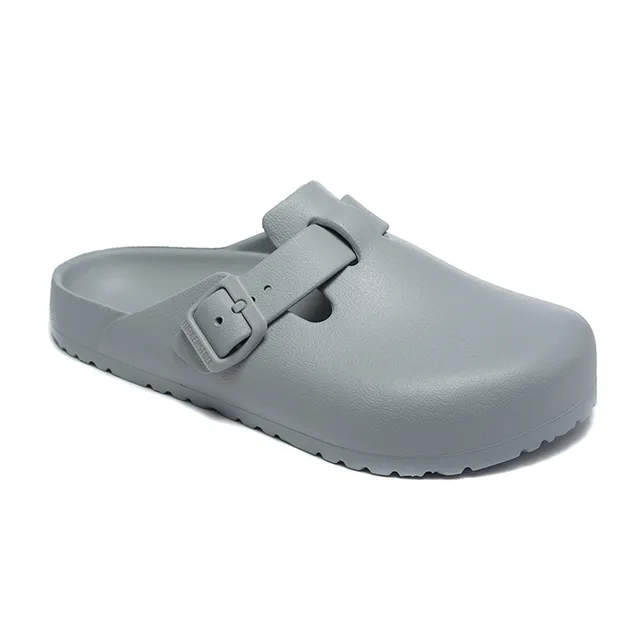 Birkenstock Arizona Gray Molded EVA Construction Single Adjustable Strap Clog 4