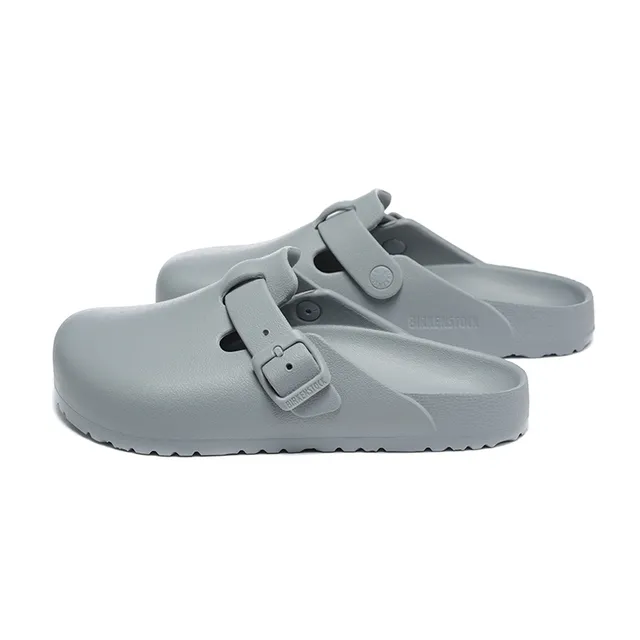 Birkenstock Arizona Gray Molded EVA Construction Single Adjustable Strap Clog 7