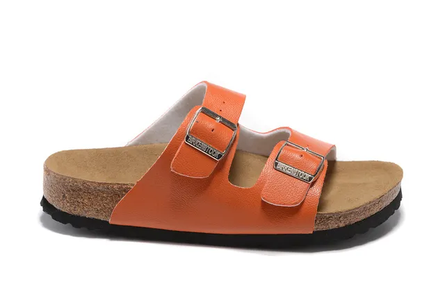 Birkenstock Arizona Orange Sandales casuales à deux brides 4