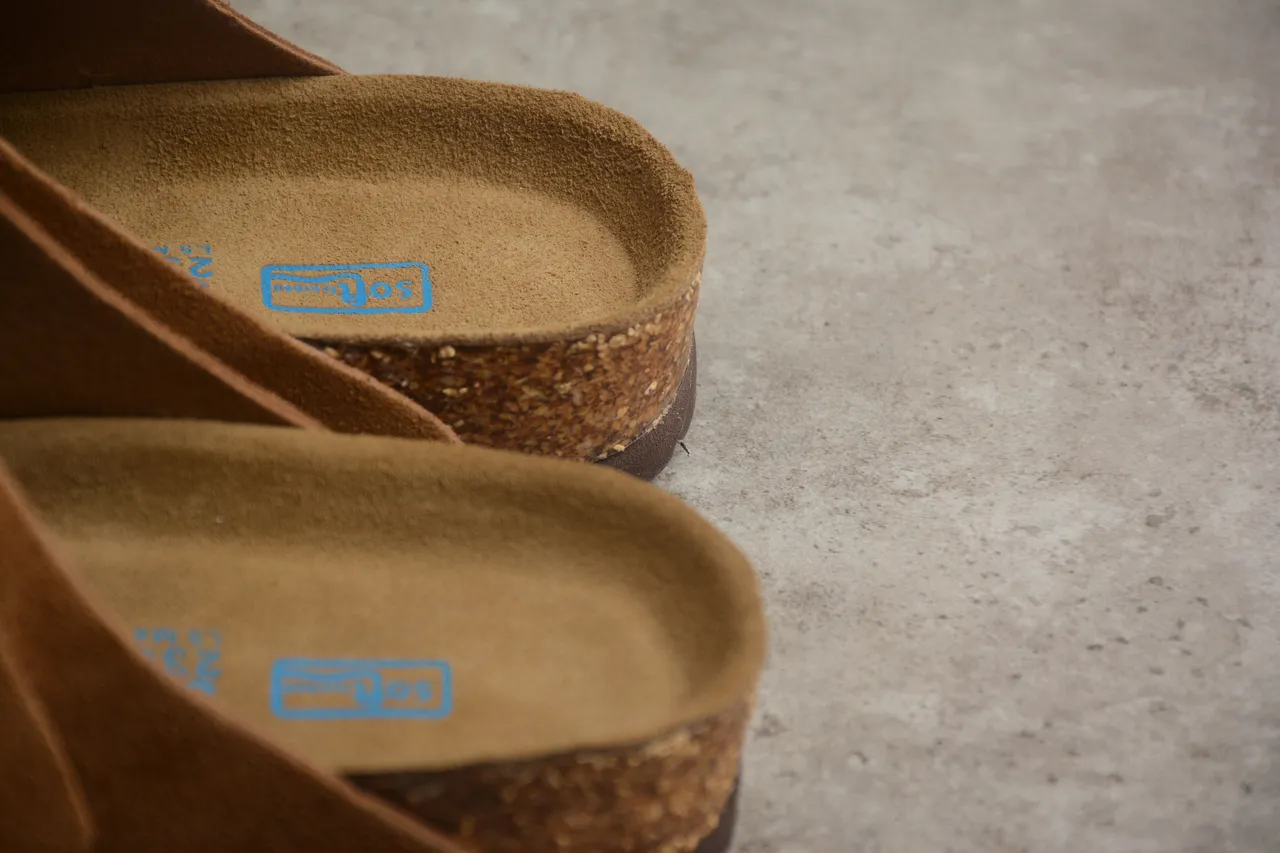 Sandales Birkenstock Arizona Tan Suede Casual 5