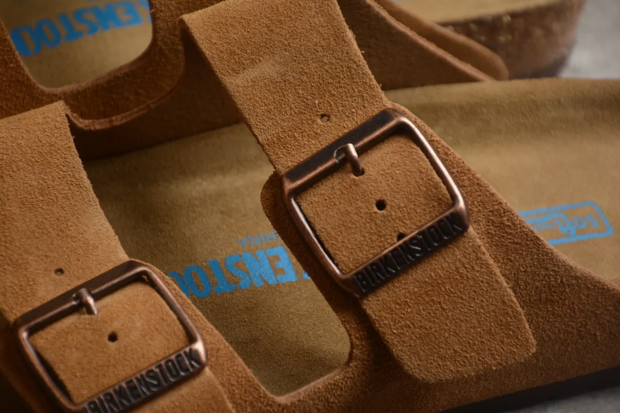 Sandales Birkenstock Arizona Tan Suede Casual 6