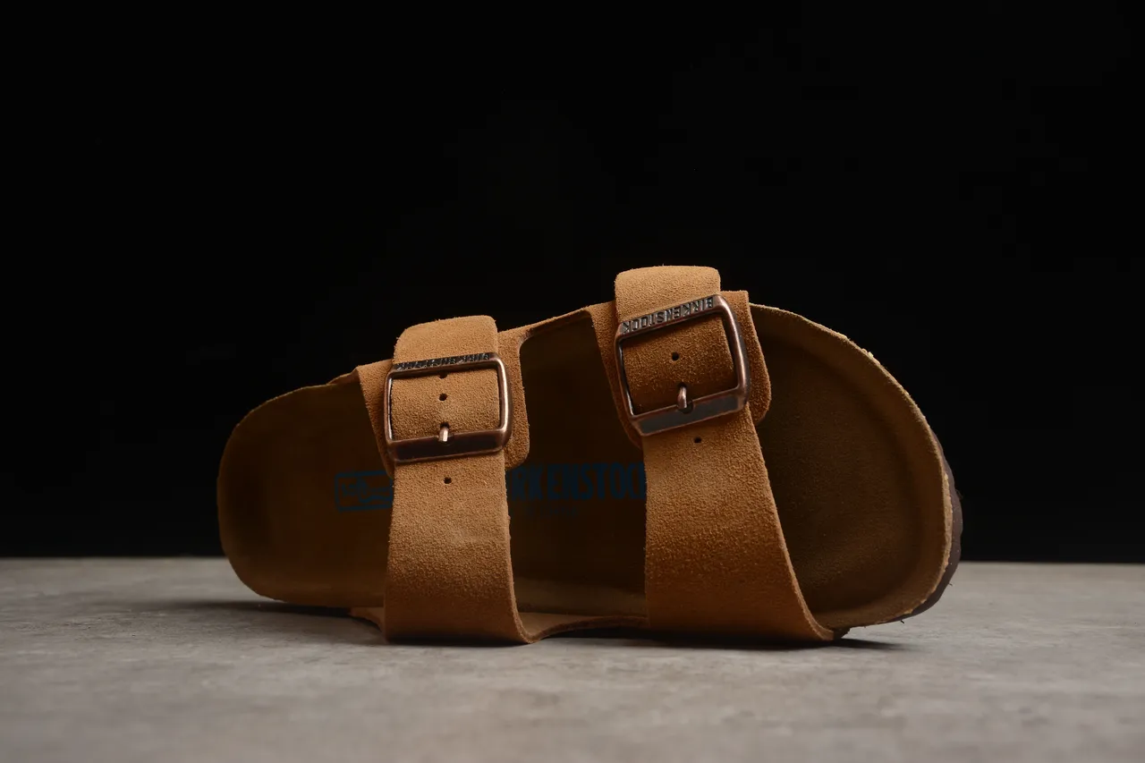 Sandales Birkenstock Arizona Tan Suede Casual 10
