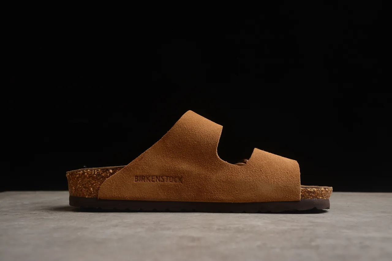 Sandales Birkenstock Arizona Tan Suede Casual 11