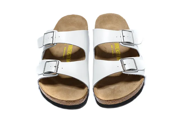Birkenstock Arizona Sandálias Casuais de Duas Tirantes Brancas 3