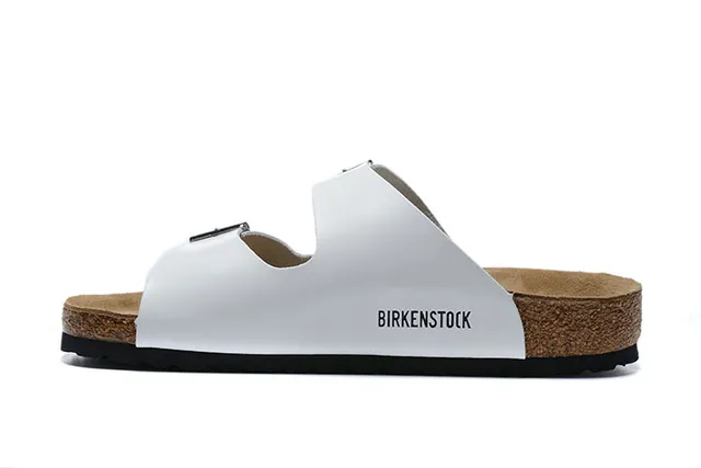 Birkenstock Arizona Sandálias Casuais de Duas Tirantes Brancas 4