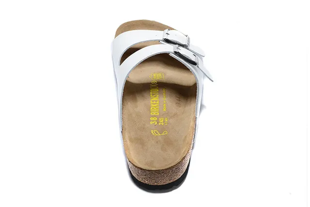 Birkenstock Arizona Sandálias Casuais de Duas Tirantes Brancas 5