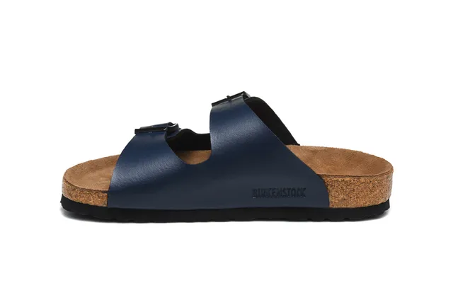 Birkenstock Navy Brown sandales casual ajustables avec boucle de deux brides 4
