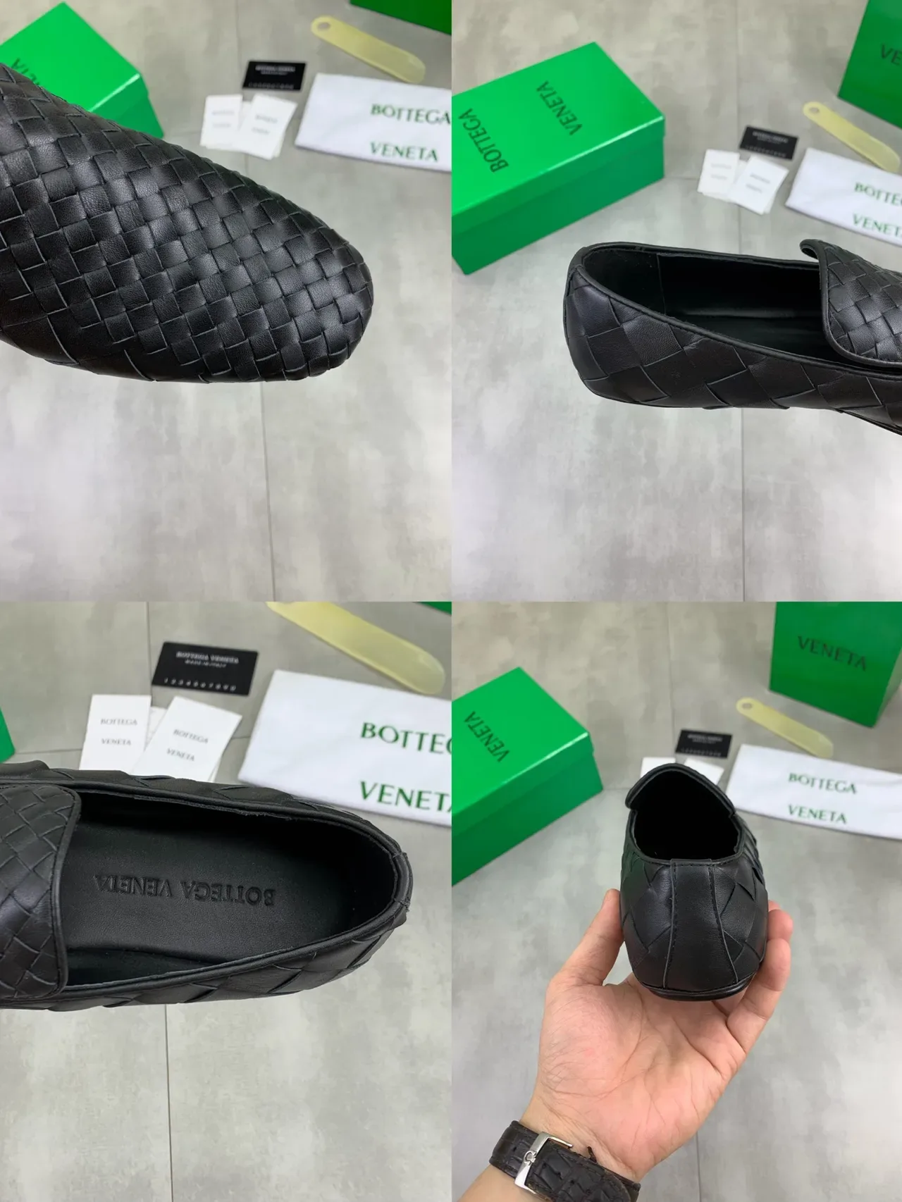 Bottega Veneta Andiamo Black Intrecciato Woven Leather Slip-On Loafer 2