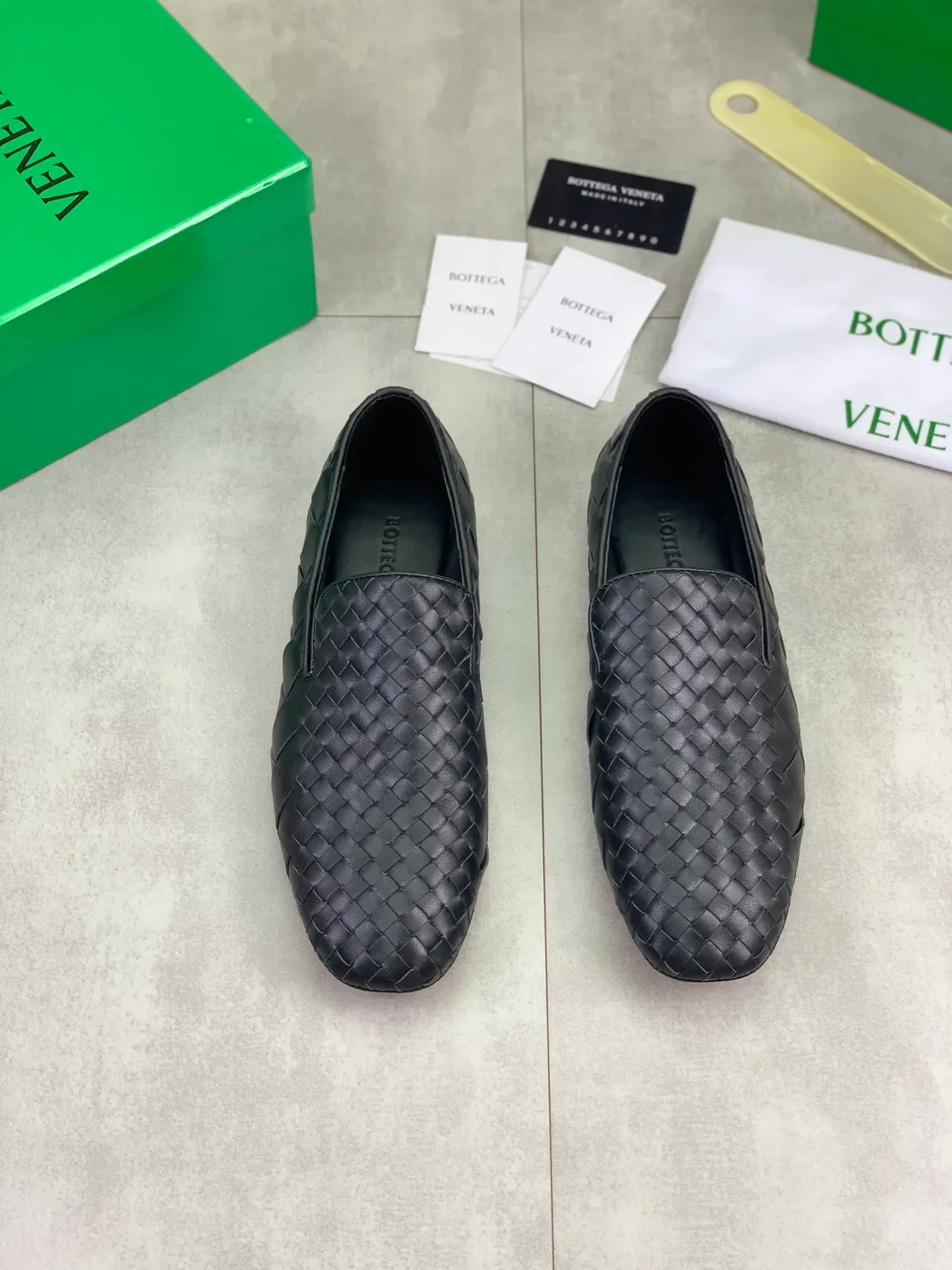 Bottega Veneta Andiamo Black Intrecciato Woven Leather Slip-On Loafer 4