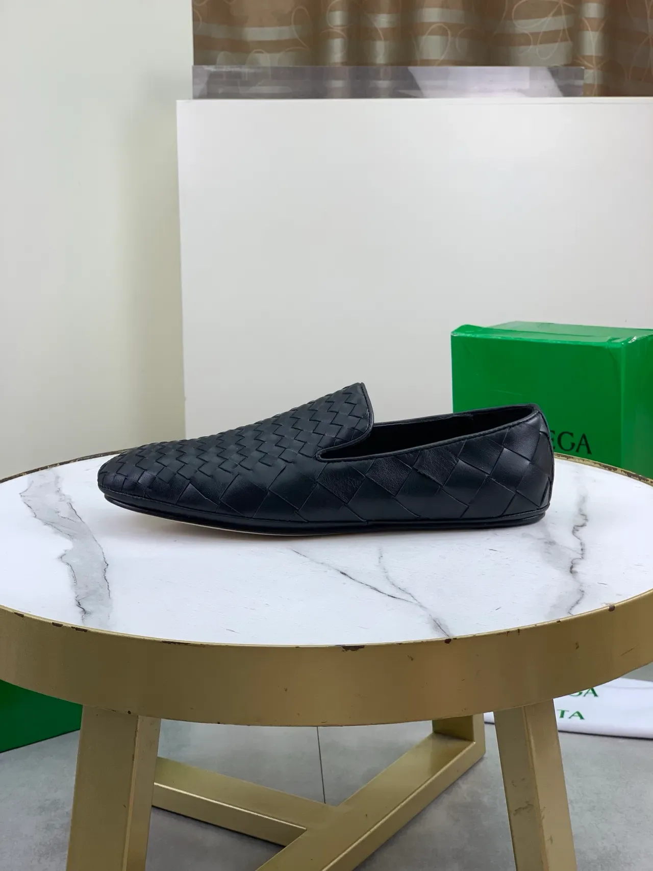 Bottega Veneta Andiamo Black Intrecciato Woven Leather Slip-On Loafer 5