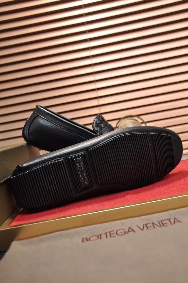 Bottega Veneta Noir Intrecciato Tissé Vamp Bride Penny Mocassin 3