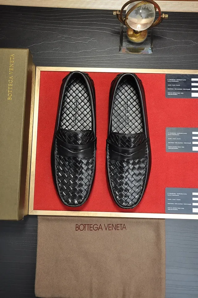 Bottega Veneta Noir Intrecciato Tissé Vamp Bride Penny Mocassin 4