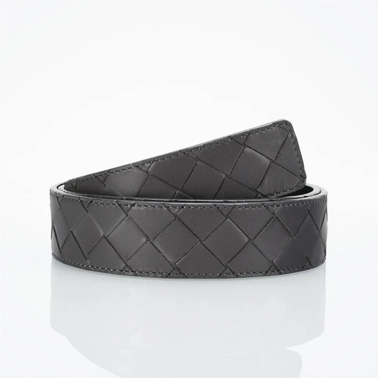 Bottega Veneta Cassette Intrecciato Ceinture en cuir noir 3