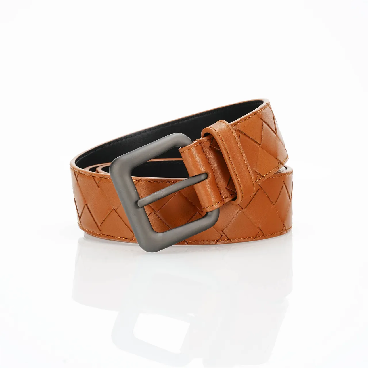 Bottega Veneta Cinto Cassette Intrecciato de couro 4