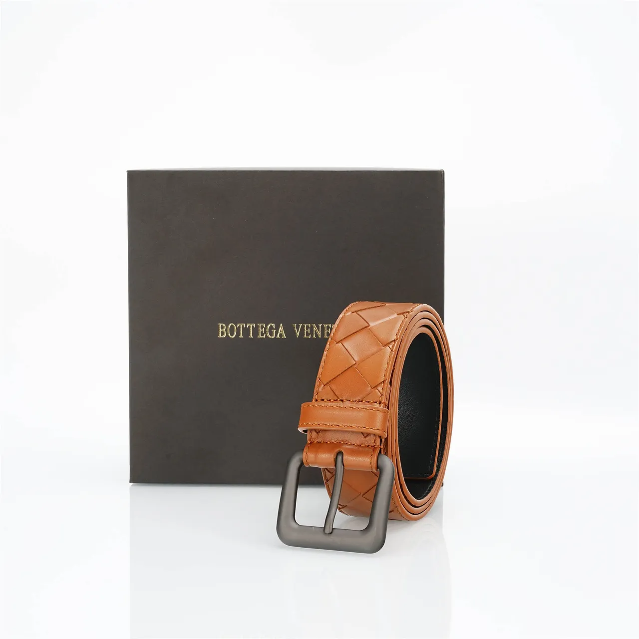 Bottega Veneta Cinto Cassette Intrecciato de couro 6
