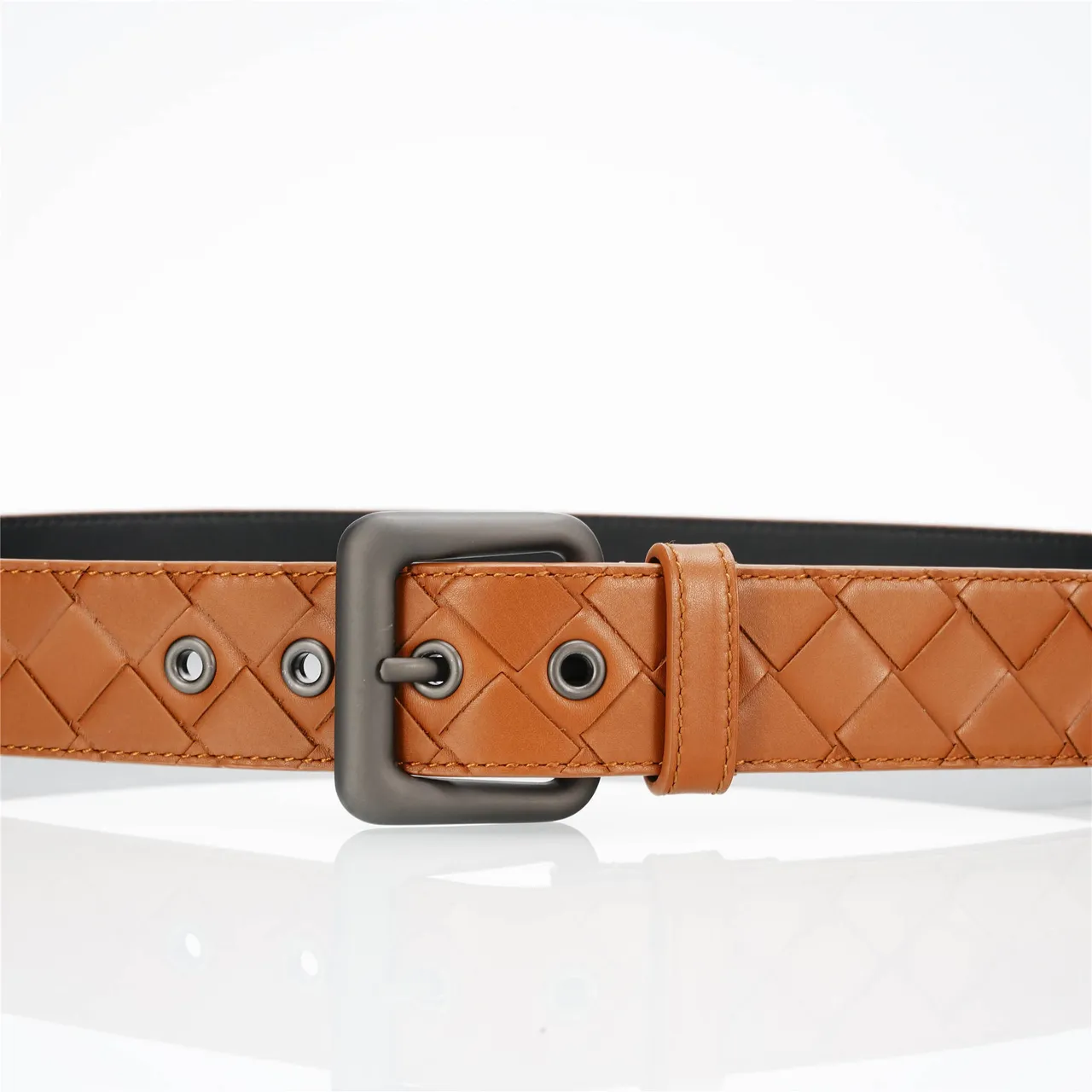 Bottega Veneta Cinto Cassette Intrecciato de couro 8