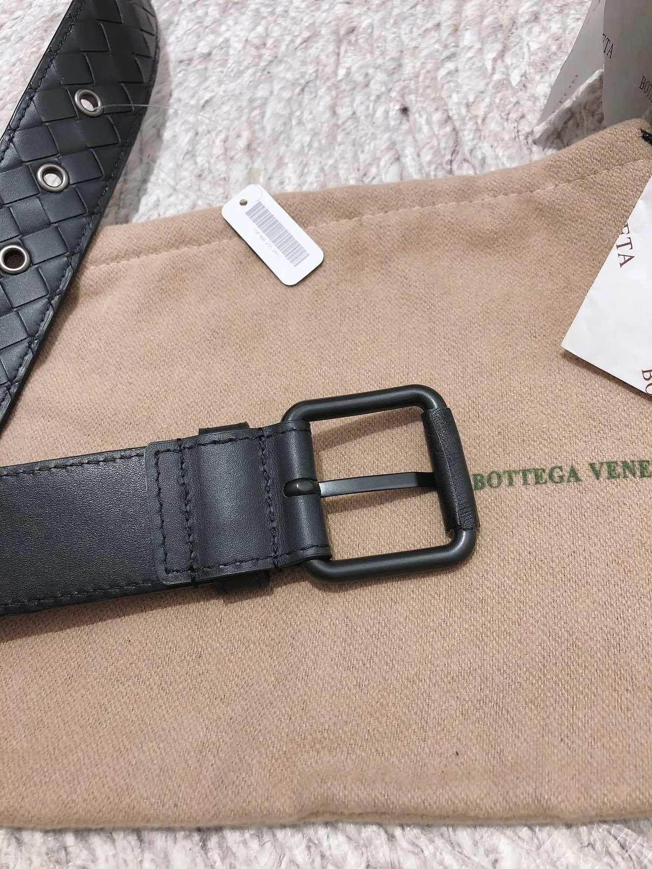 Bottega Veneta Cassette Intrecciato Woven Leather Belt 4