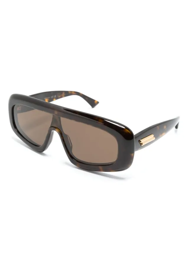 Bottega Veneta Shield BV1281S Oversized Shield Sunglasses 6