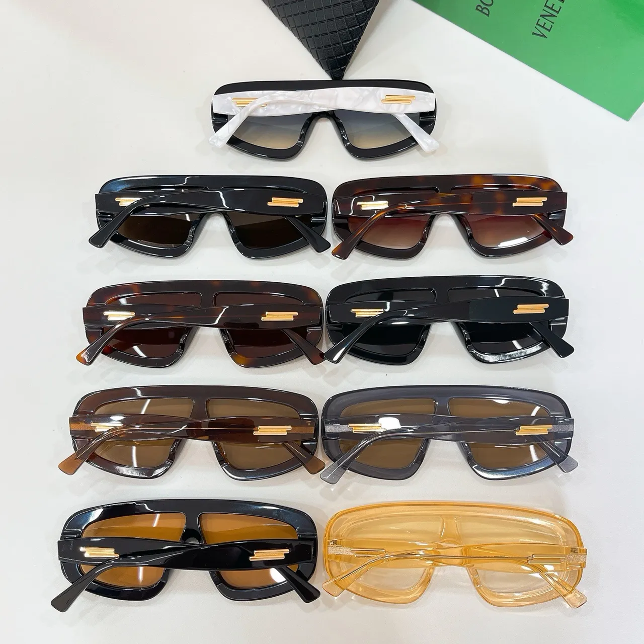 Bottega Veneta Shield BV1281S Oversized Shield Sunglasses 8
