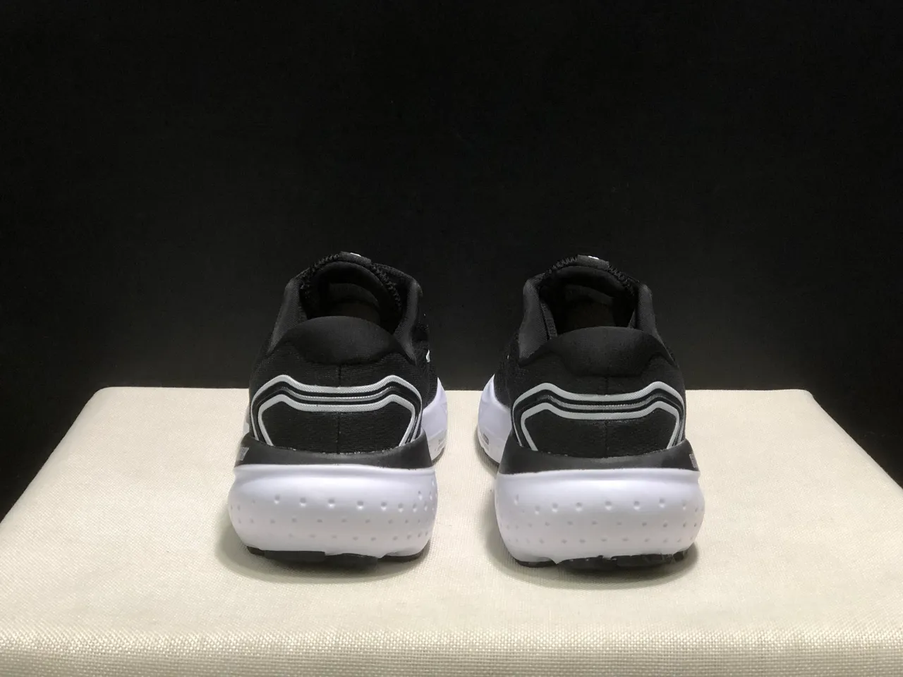 Brooks Glycerin Black and White Running Shoes 4