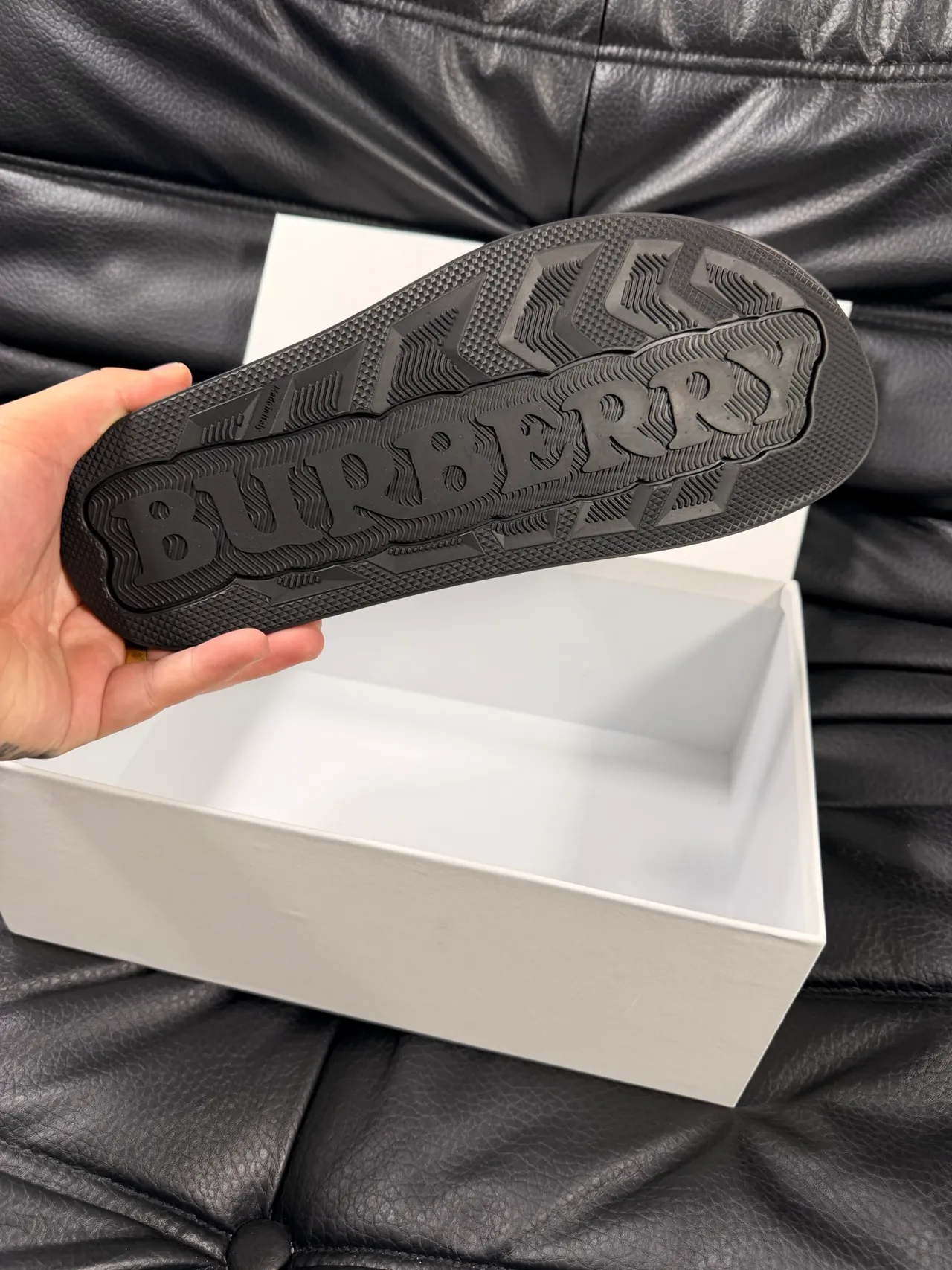 Burberry Knight Check Slide Slippers 3