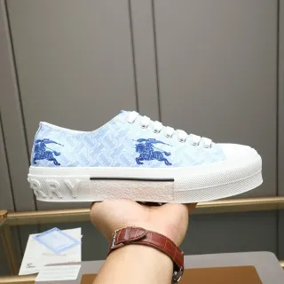 Burberry Knight Light Blue Monogram Platform Lifestyle Sneakers
