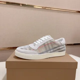 Burberry Mesh and Suede House Check Lifestyle Sneaker