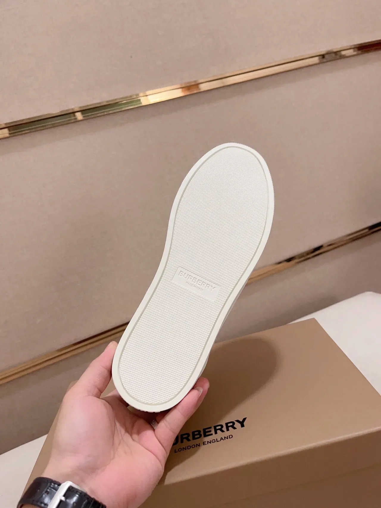Burberry sneakers lifestyle mesh et daim House Check 3