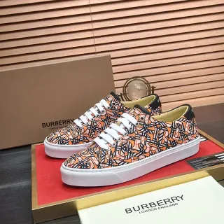 Burberry Monogram-Print Low-Top Lifestyle Sneakers