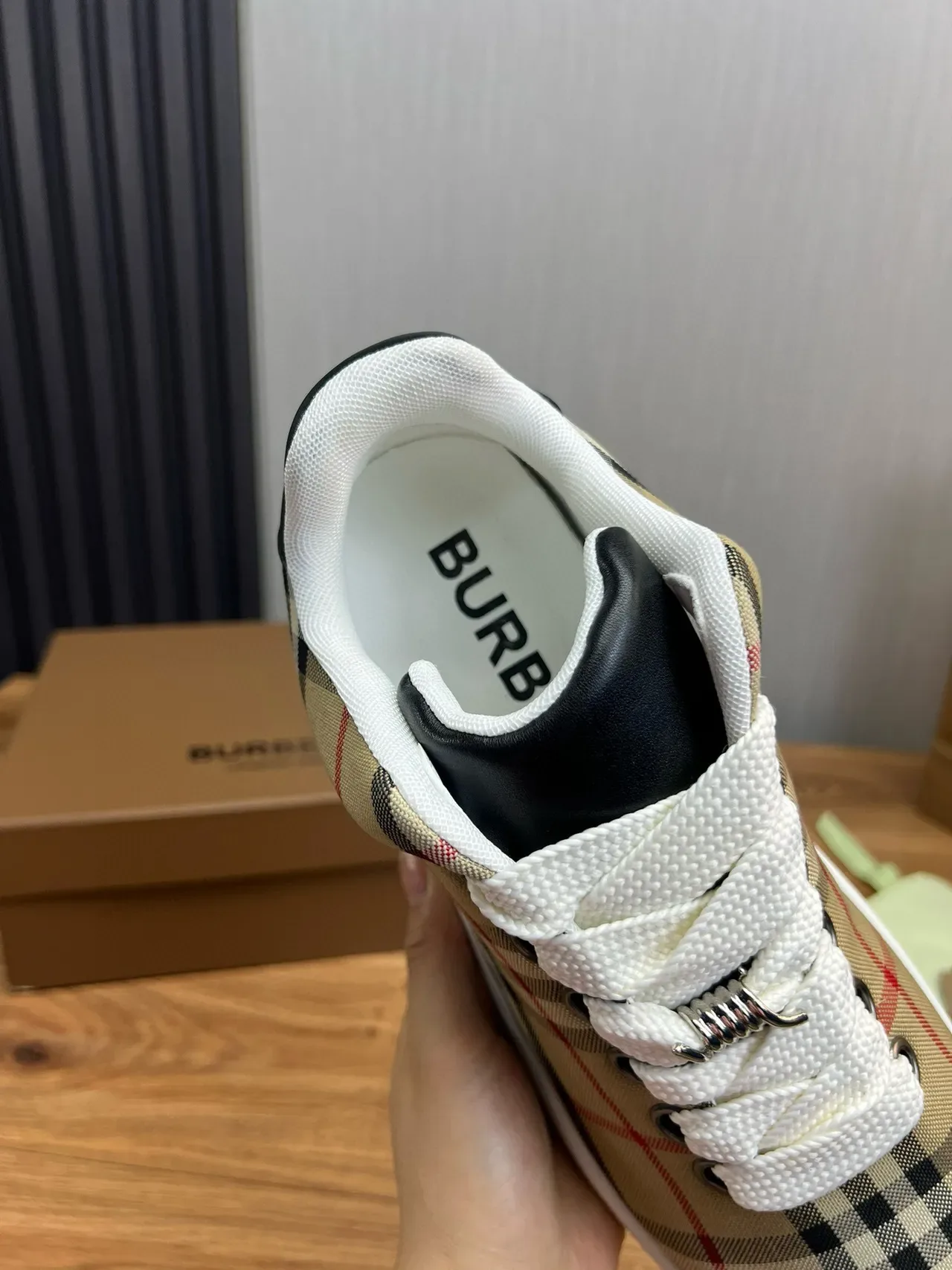 Burberry Nova Check Baskets Lifestyle à Lacets Basses 8