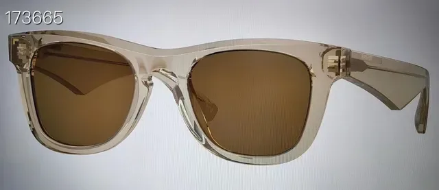 Burberry Rectangular Glossy Black Acetate Sunglasses 3