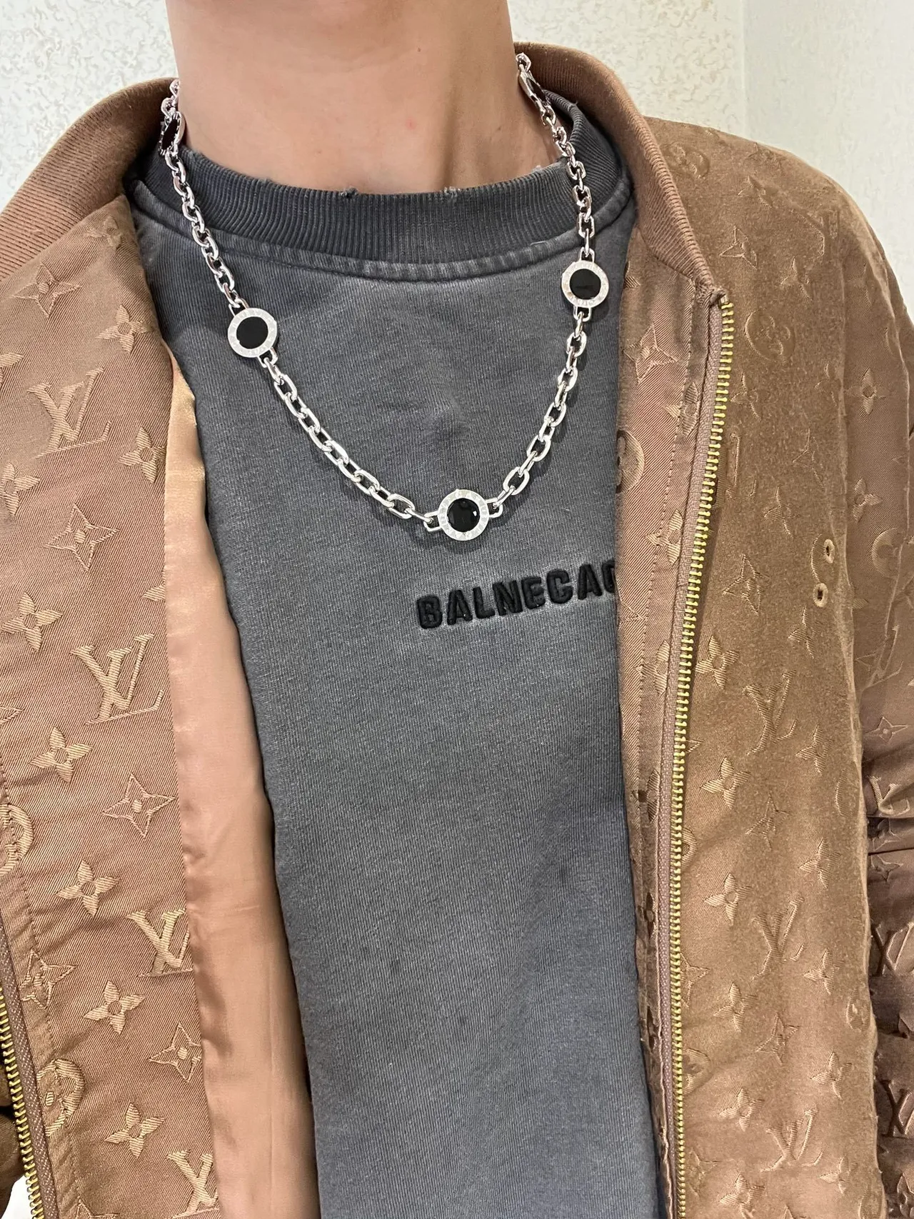 Bvlgari B.zero1 Five-Stone Black Cabochon Necklace 2