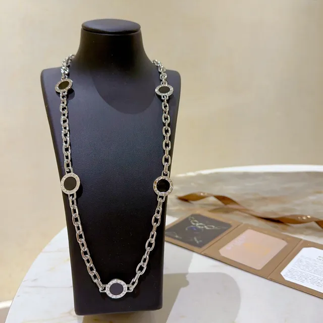 Bvlgari B.zero1 Five-Stone Black Cabochon Necklace 7