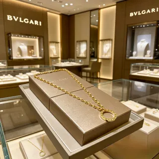Bvlgari B.zero1 Gold-Tone Oval Link Chain Necklace