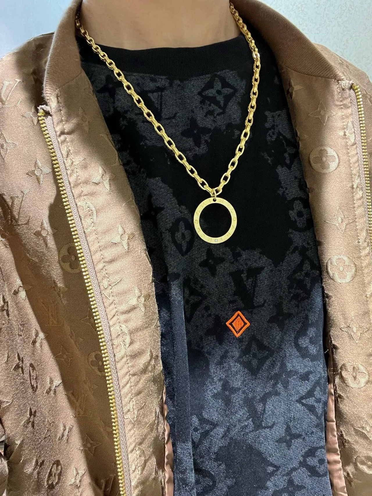 Bvlgari B.zero1 সোনালি টোনের অ্যান্ডাকার লিঙ্ক চেইন নেকলেস 2