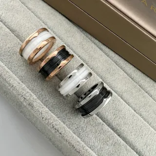 Bvlgari B.zero1 বহু-ব্যান্ড সিরামিক ও ধাতুর আংটি